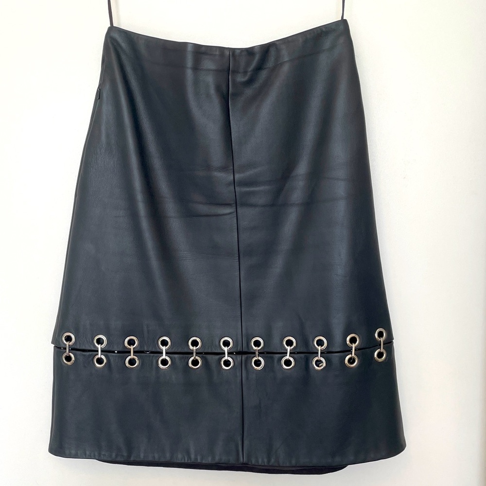 Tibi Leather skirt